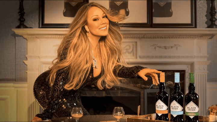 mariah Carey 'black-irish' pr photo in living room