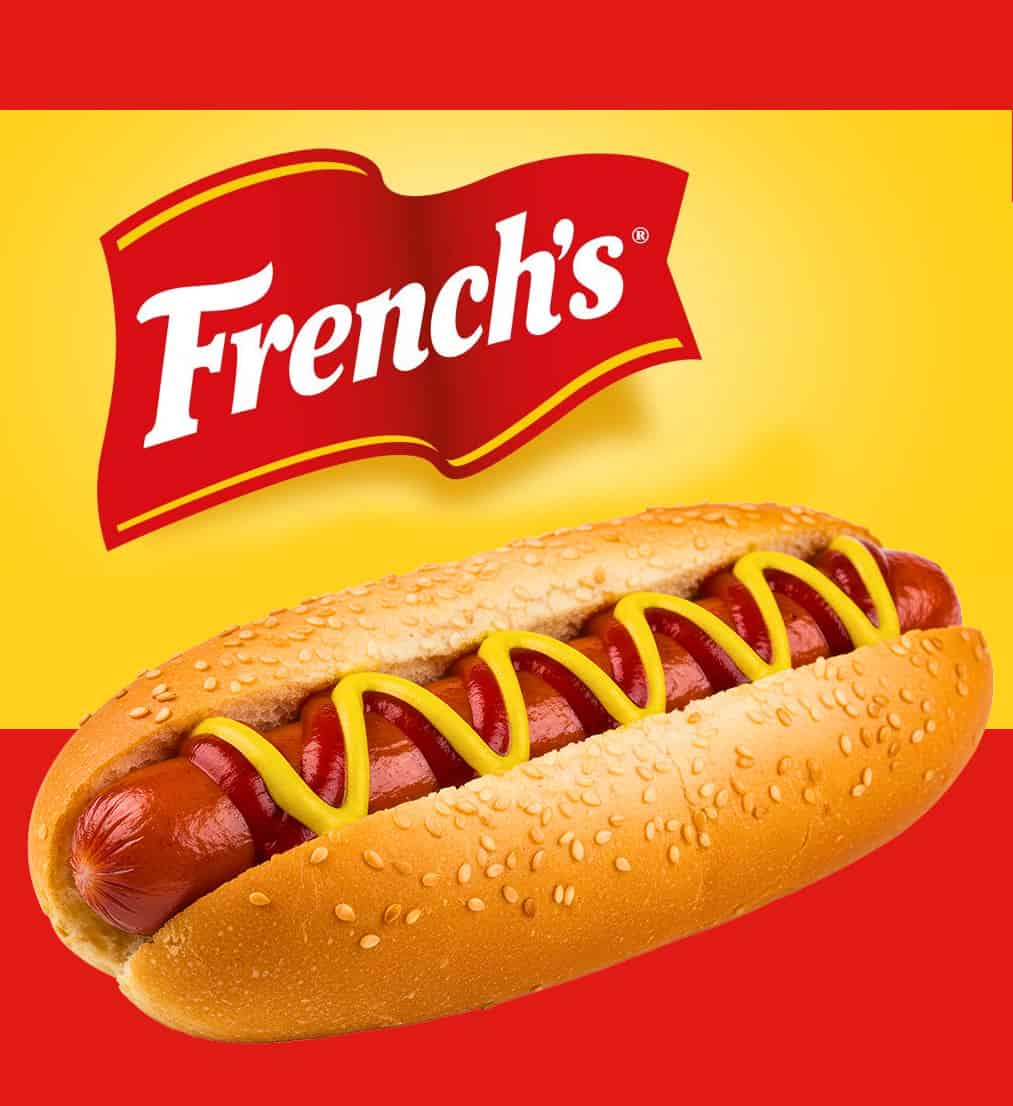 french's logo and hotdog