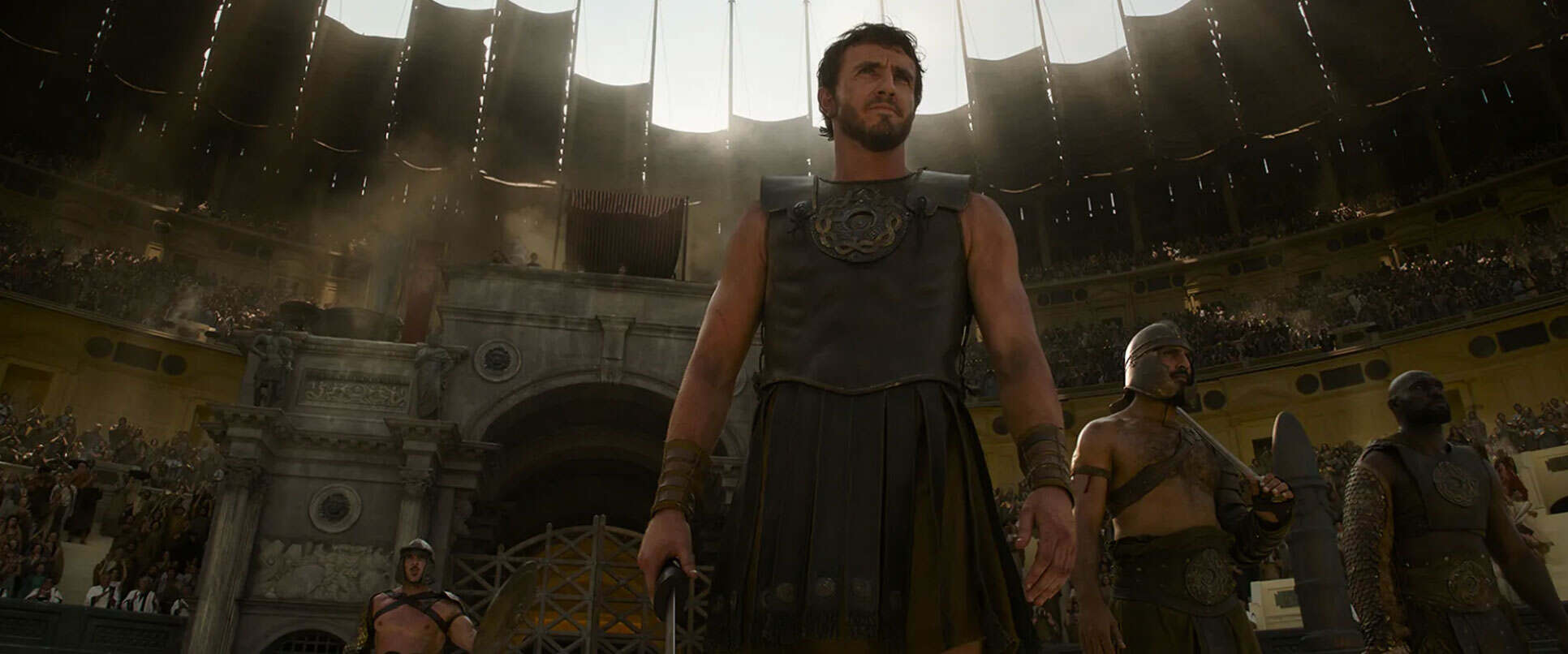 gladiator II movie poster in theater